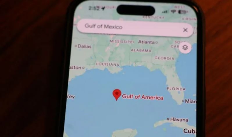Google maps updates Gulf of Mexico name for US users