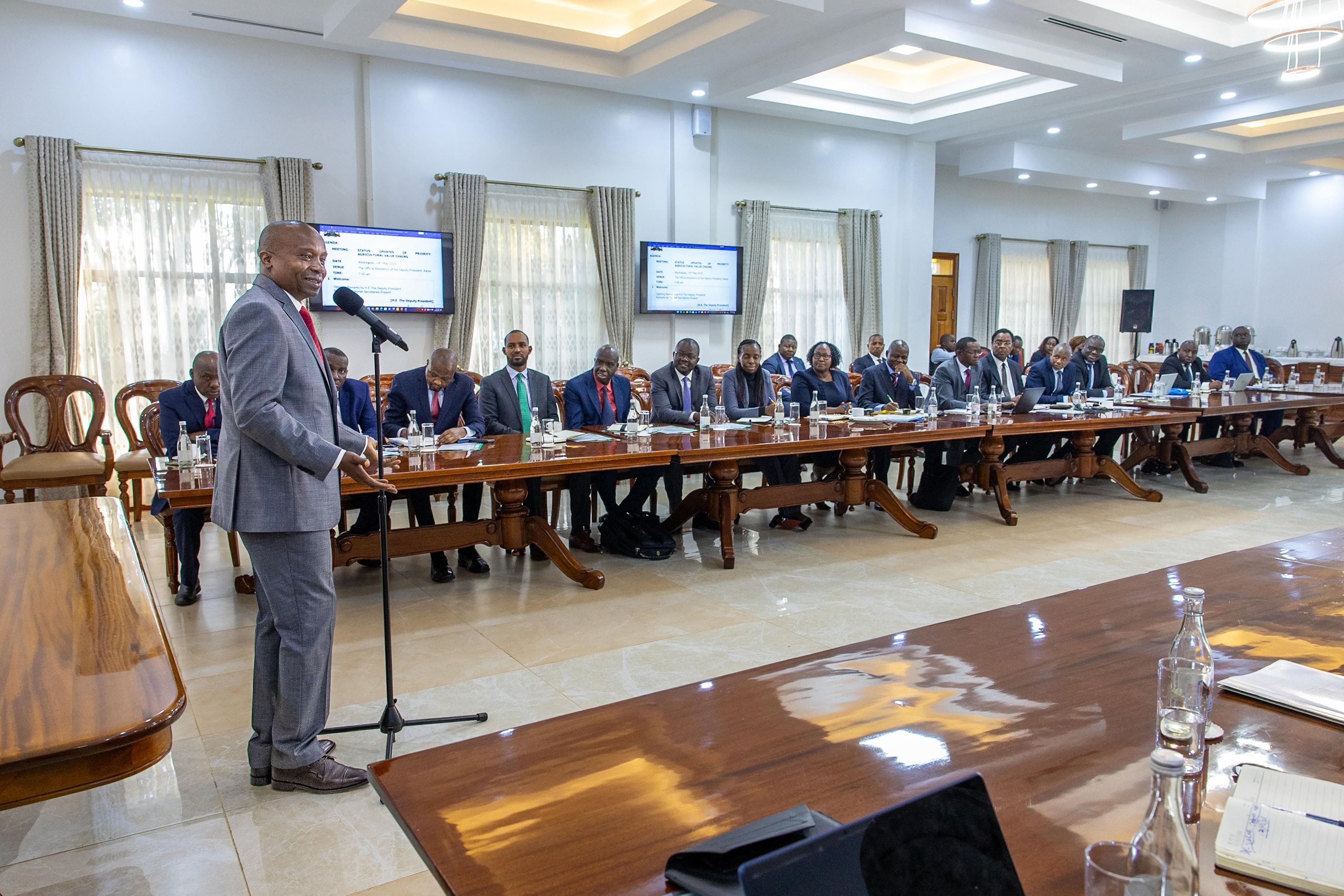 [PHOTOS] Kindiki meets Agriculture officials over reforms