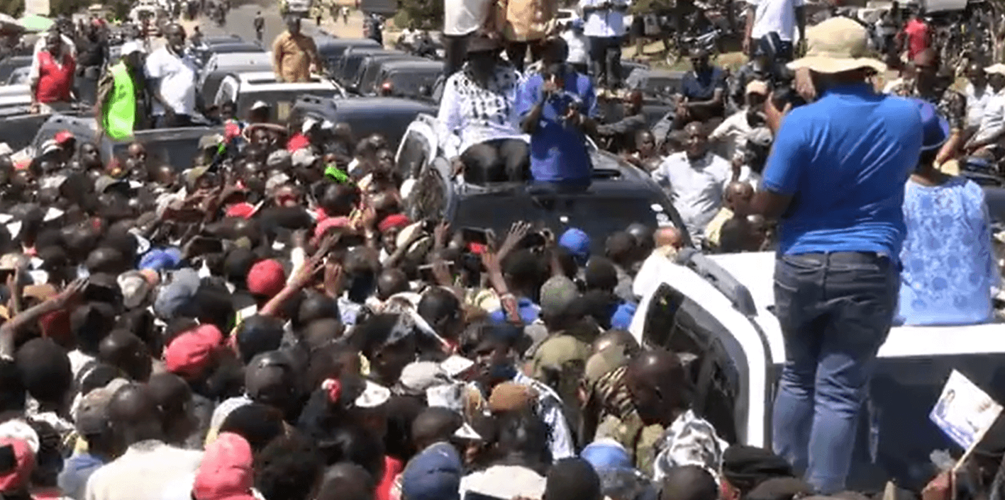 Gachagua, Kalonzo hold mega opposition rally in Machakos