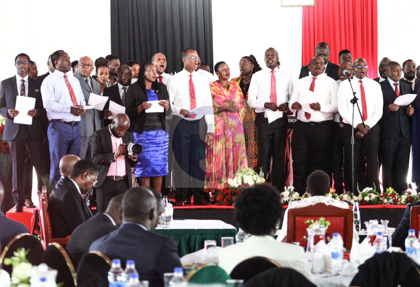 Tanzanian MPs join in song at prayer breakfast