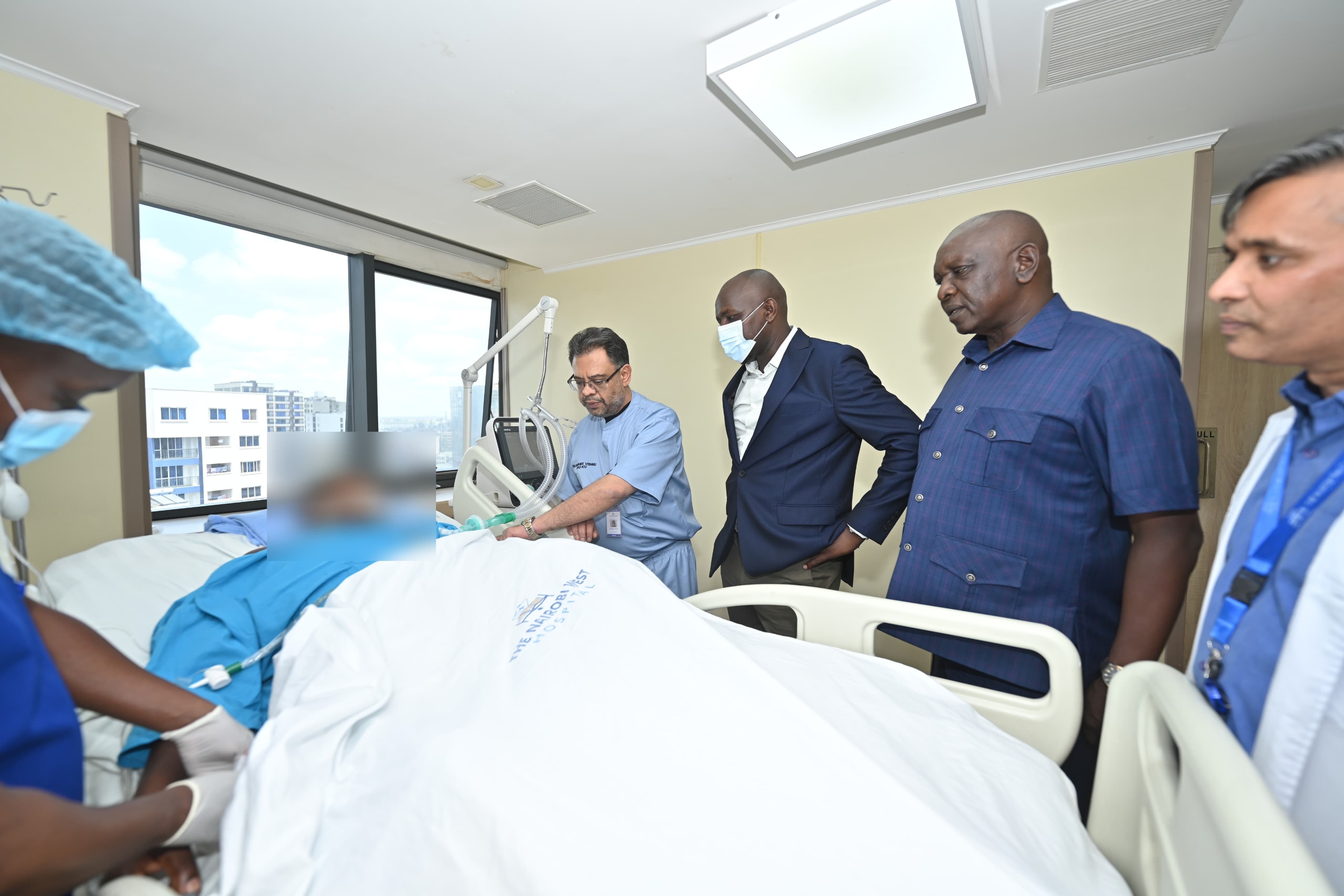 CS Murkomen spends Labour Day visiting injured cops