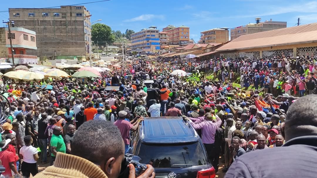 PHOTOS: Matiang'i receives warm reception in Nyamira