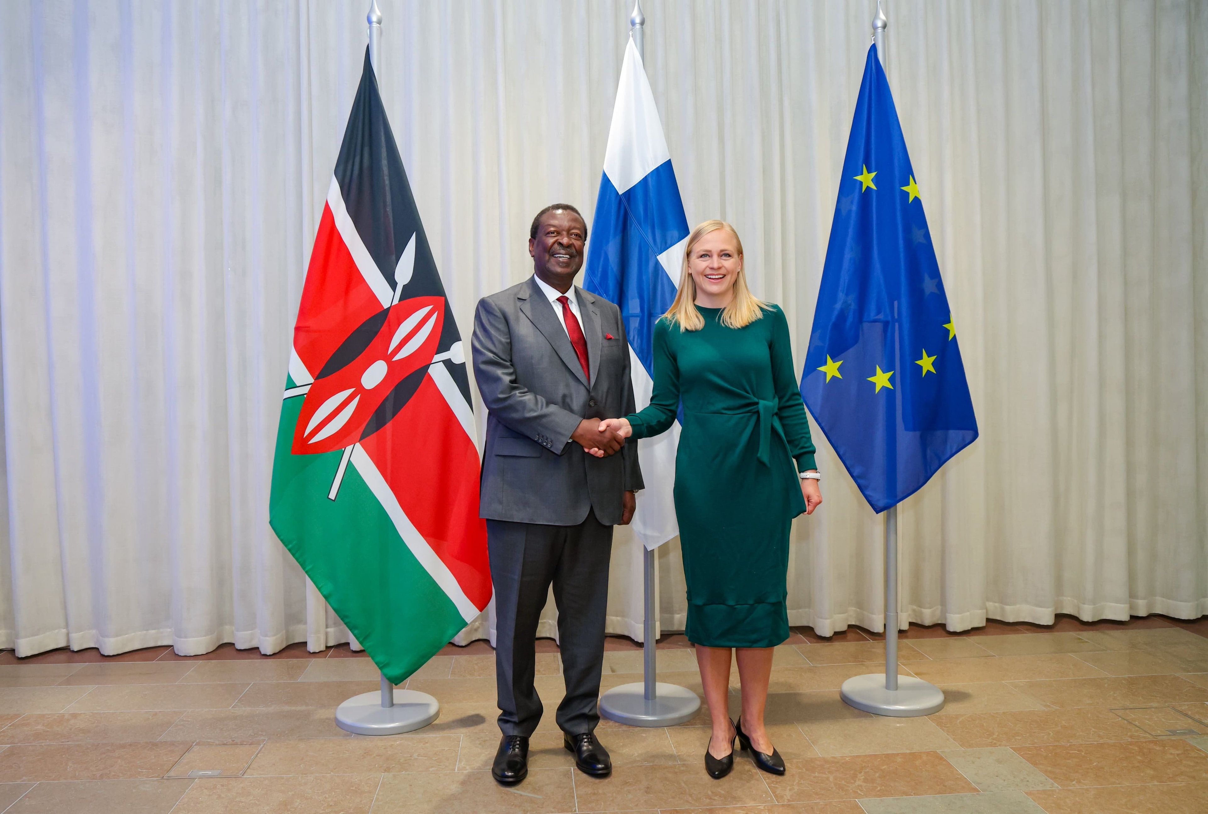 [PHOTOS] Mudavadi holds talks with Finland’s Minister for Foreign Affairs