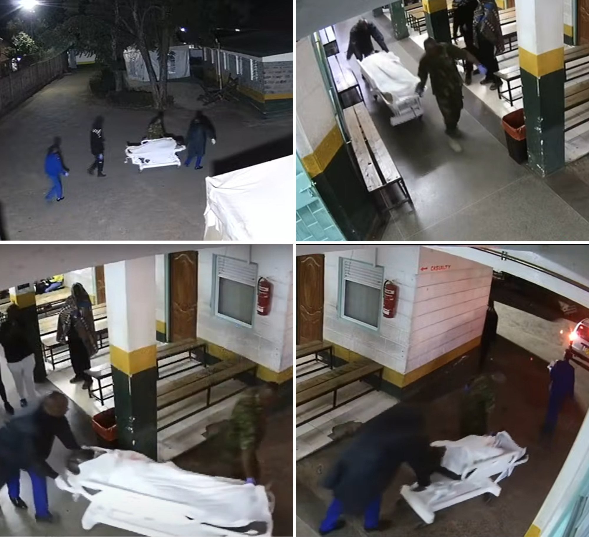 CCTV shows arrival of Ojwang’s body at Mbagathi
