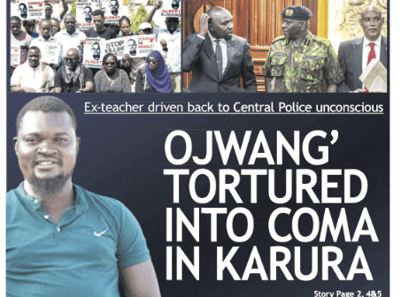 News Brief: Ojwang' tortured into coma in Karura