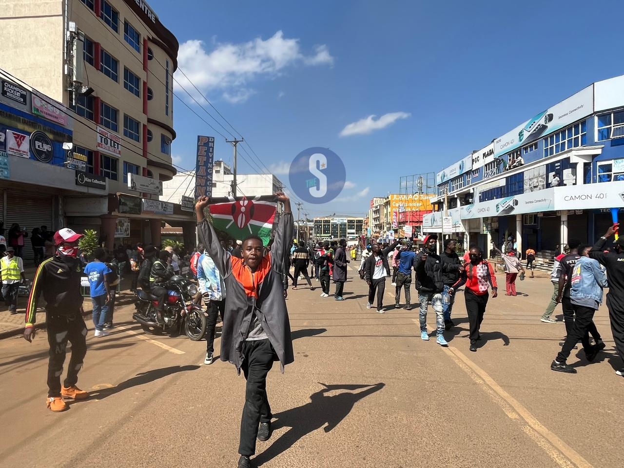 [PHOTOS] Ruto’s backyard joins protests as youth flood streets