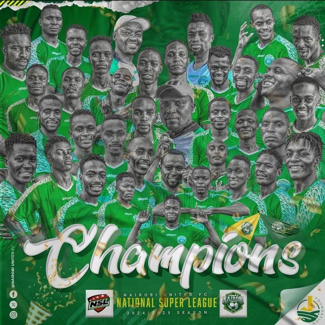 Nairobi United crowned NSL champions, eyes KPL success