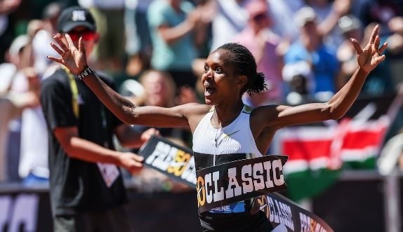 Chebet, Kipyegon feed off each other’s fire in a record-breaking Eugene masterclass
