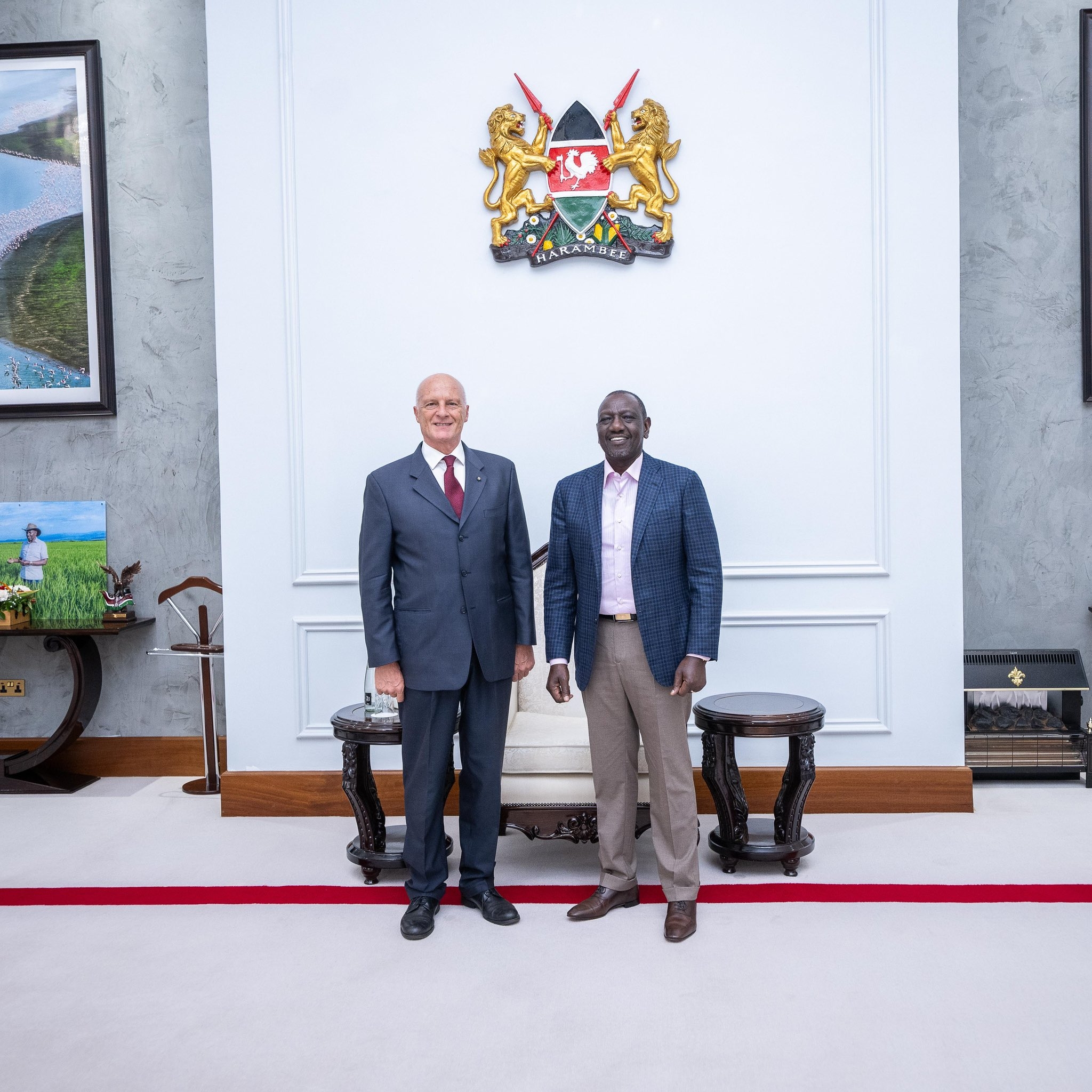 Ruto bids farewell to Italian envoy Roberto Natali