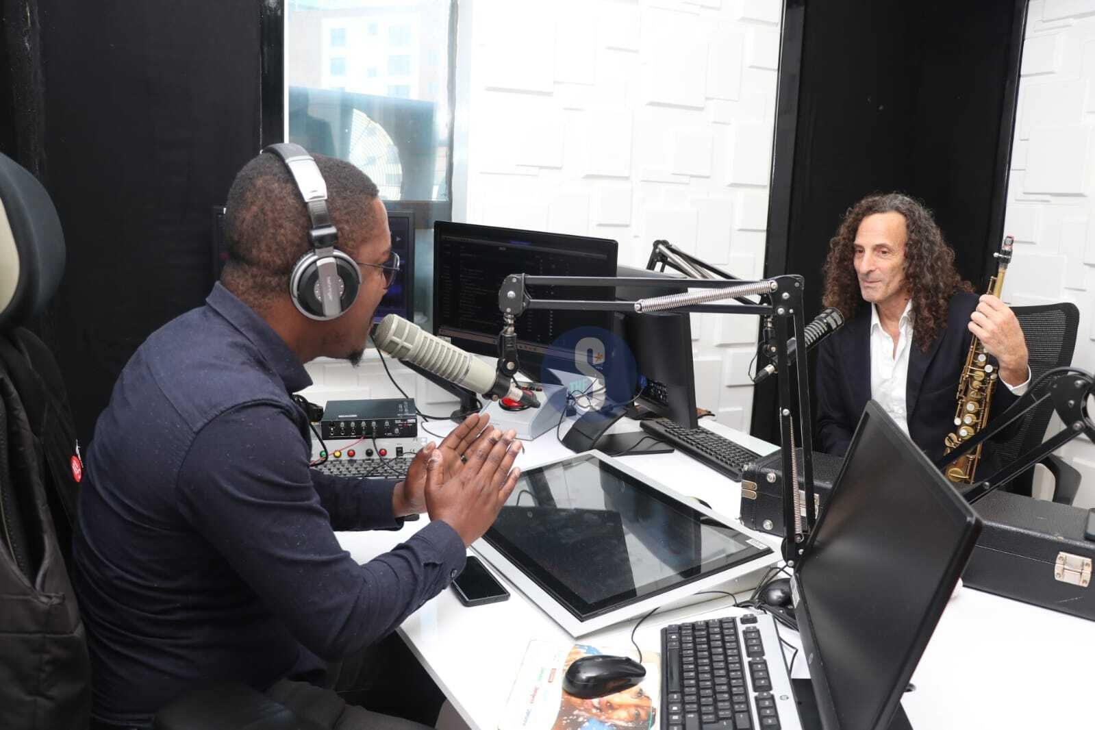 PHOTOS: Radio Africa Group hosts Kenny G at its offices