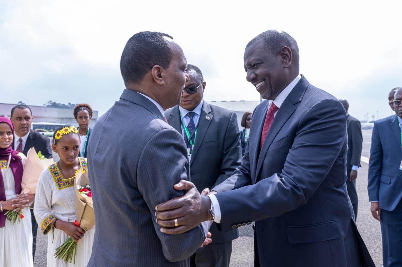 Ruto arrives in Addis for Africa-CARICOM Summit