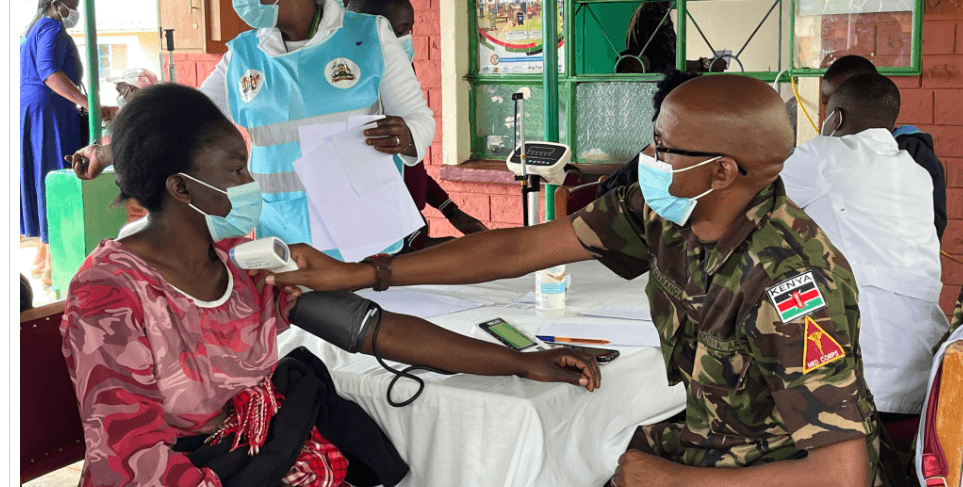 Over 2,000 attend free KDF medical camp in Uasin Gishu