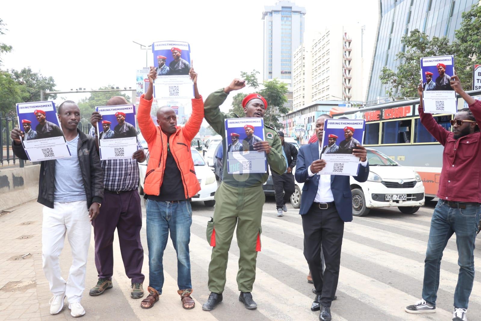 [PHOTOS] Activists rally over disappearance of Njagi, Oyoo