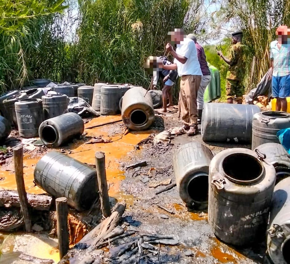 Police destroy 12,000 litres of illicit brew in Kendubay