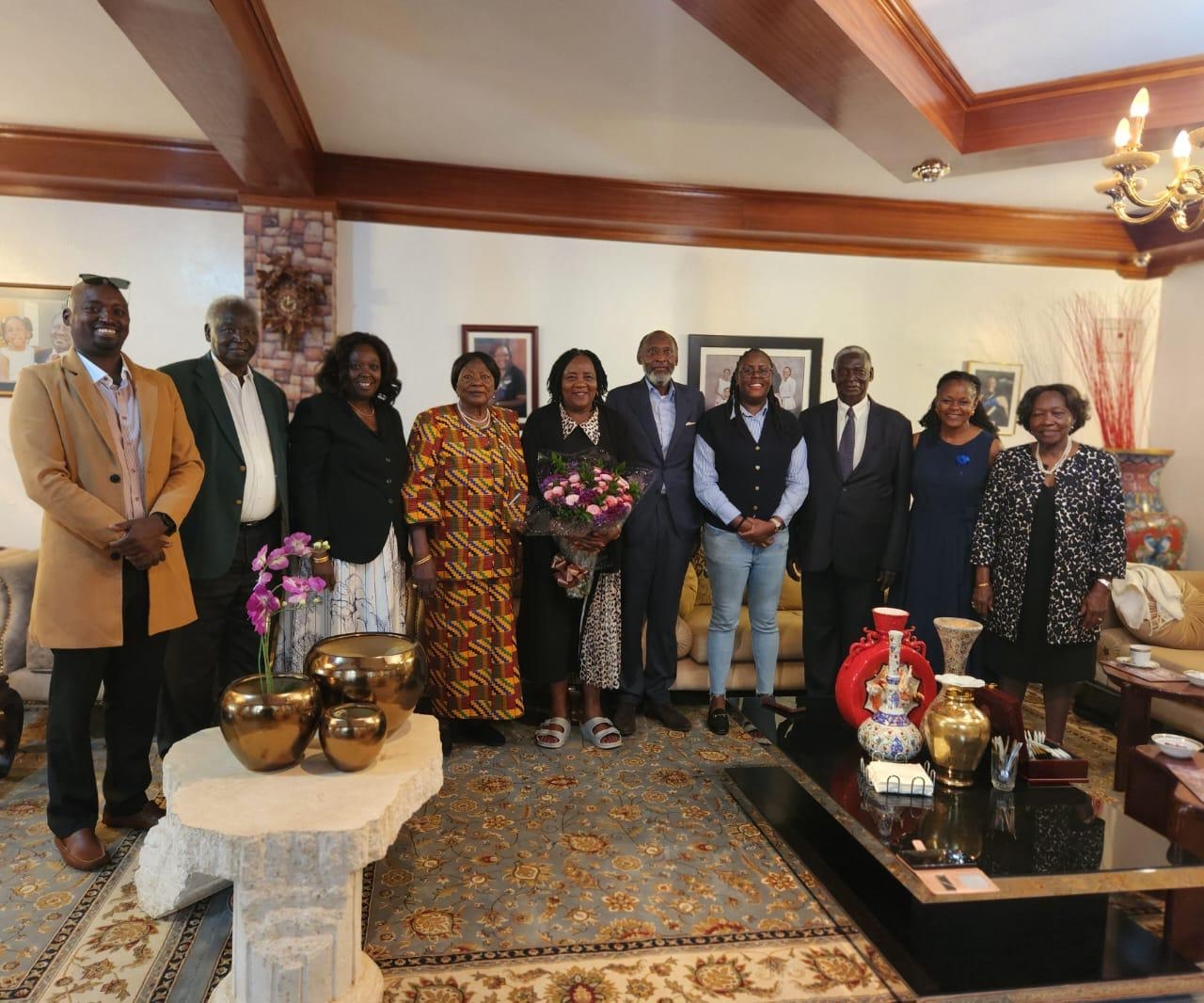 Mama Ngina Kenyatta visits Raila's family