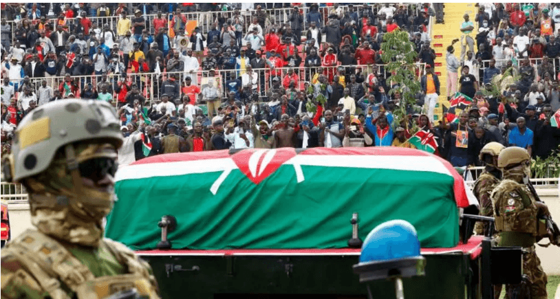 Thousands attend state funeral of former Kenyan Prime Minister Odinga