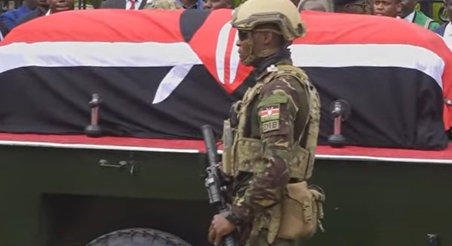Raila’s body leaves Parliament for Nyayo Stadium