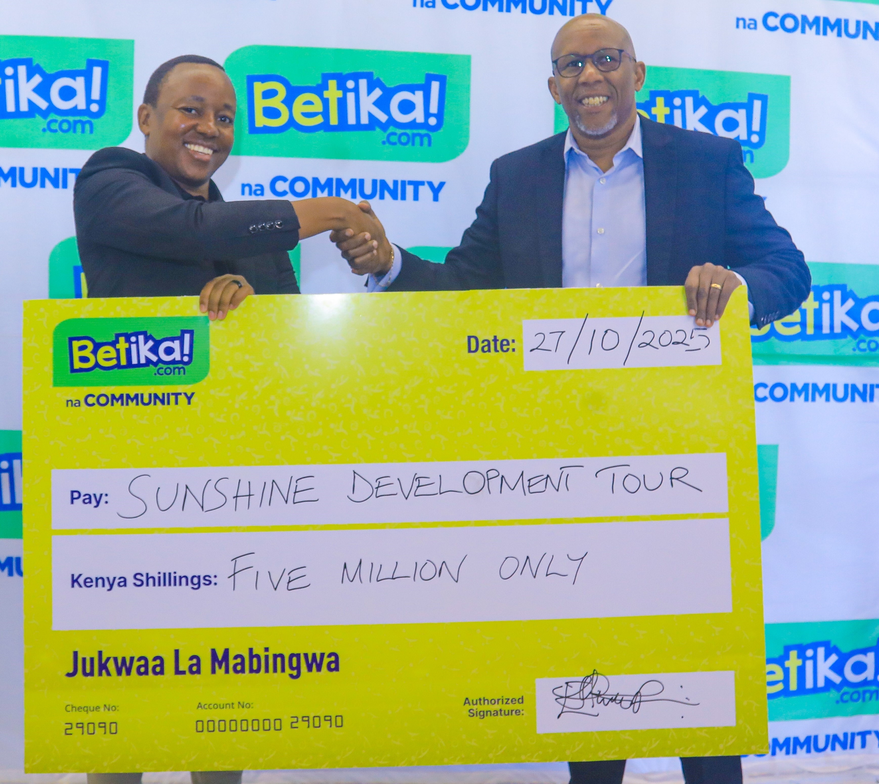 Sunshine Development Tour double header handed Sh5m boost.