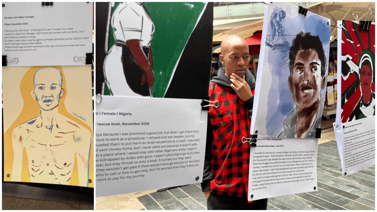 Refugees’ search for safe life portrayed