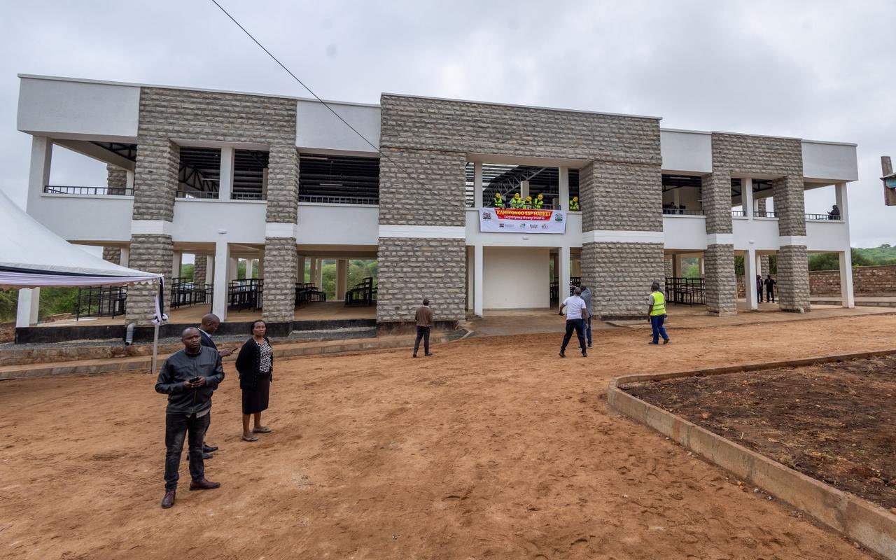 Inside new Mwingi market with space for breastfeeding mothers