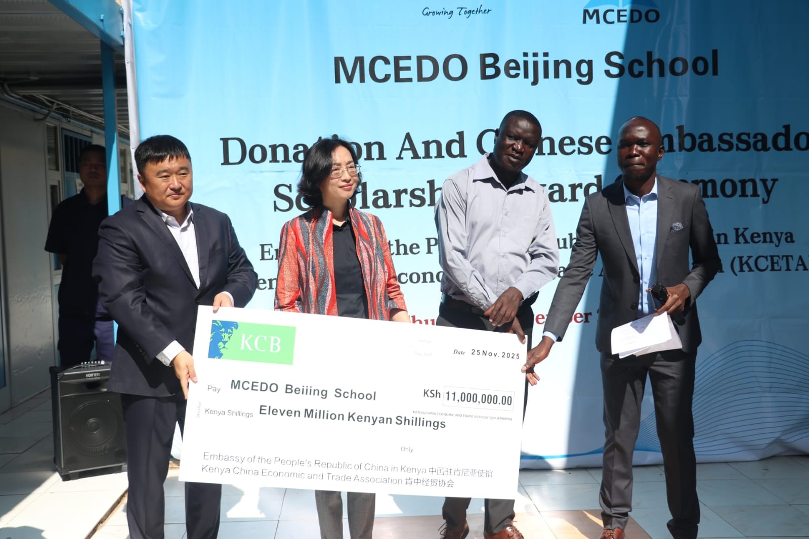China puts a smile on Mathare learners with Sh11m scholarships