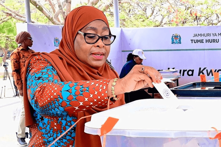President Samia wins Tanzania poll with 98 per cent