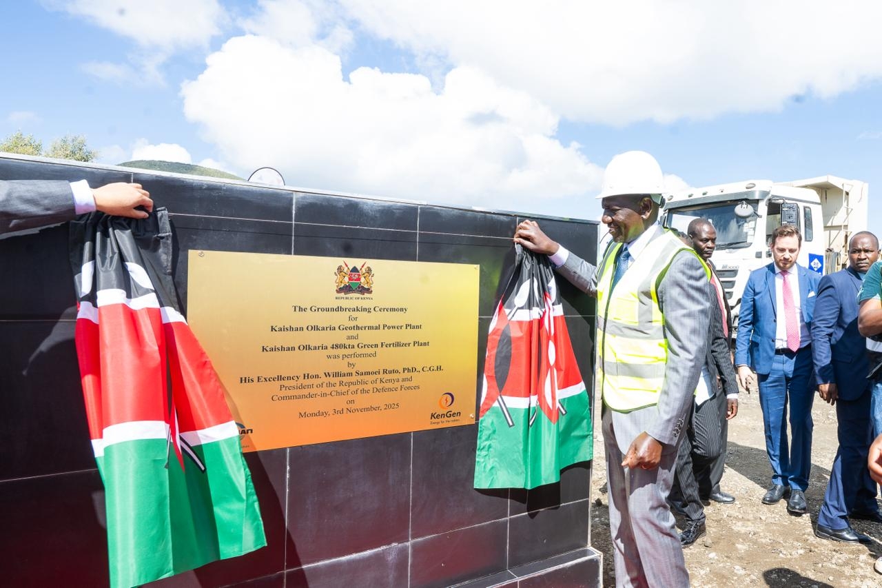 [PHOTOS] Ruto commissions Kaishan geothermal power, fertiliser plants