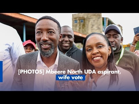 Mbeere North UDA aspirant, wife vote