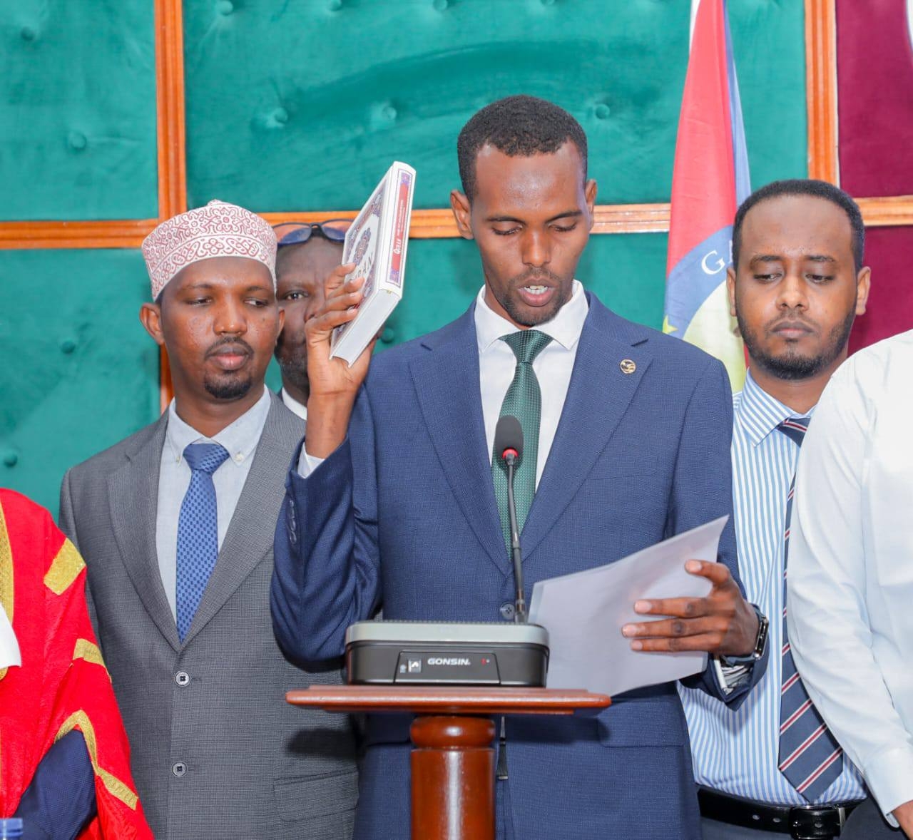 Newly elected Fafi MCA takes oath of office