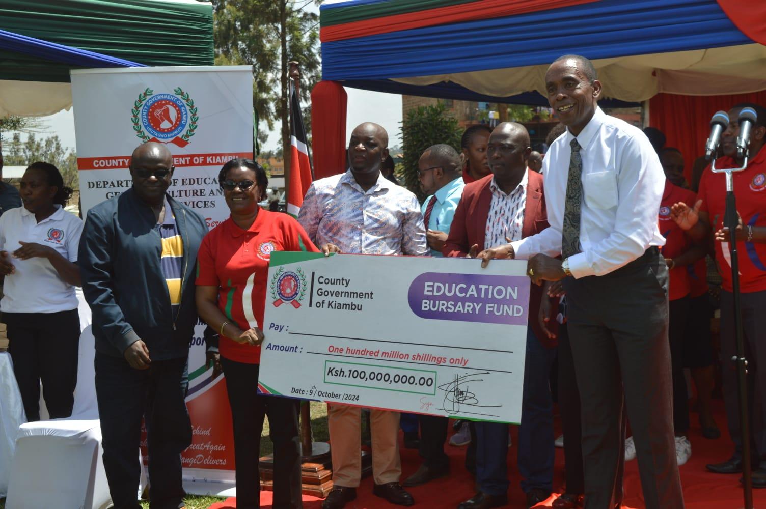 Needy Kiambu students to benefit from Sh100m bursaries