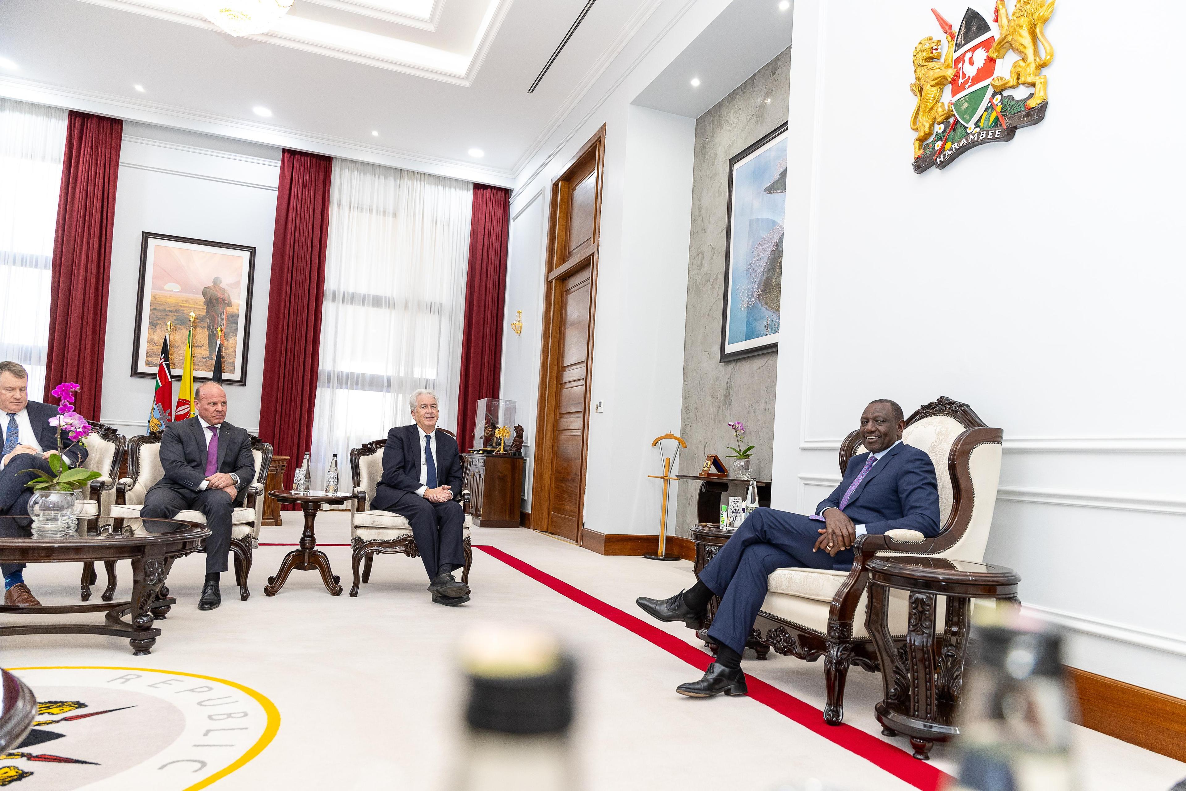 Ruto meets CIA director William Burns at State House