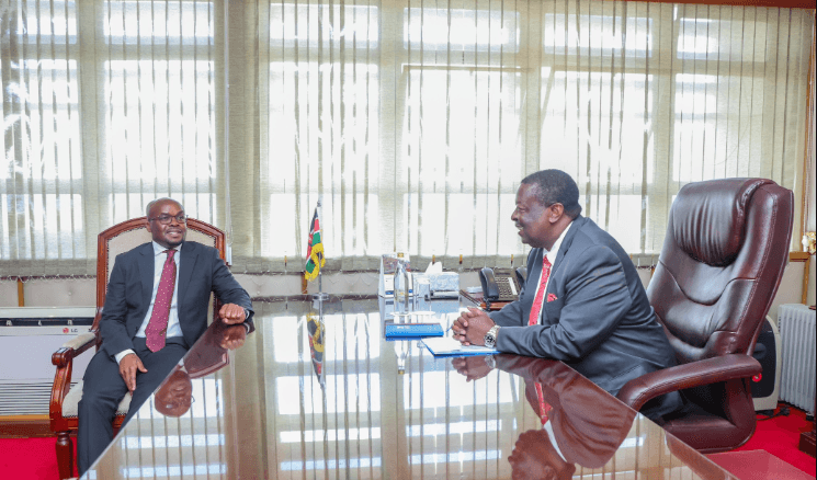 Mudavadi holds first meeting with PS Omollo as acting Interior CS