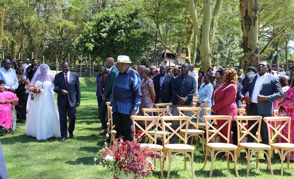 PHOTOS: Uhuru present as Kalonzo's daughter weds