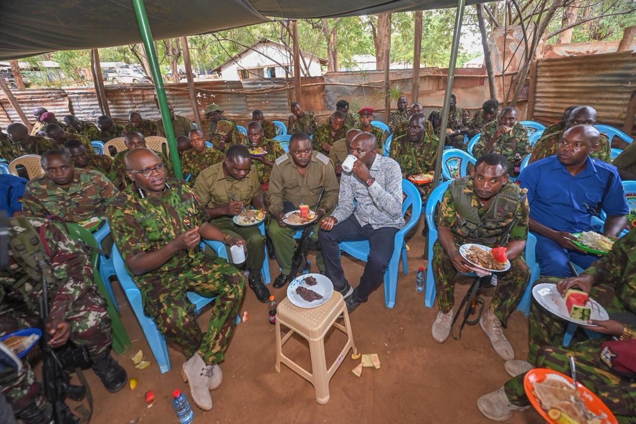 Murkomen spends Christmas with cops in the line of duty