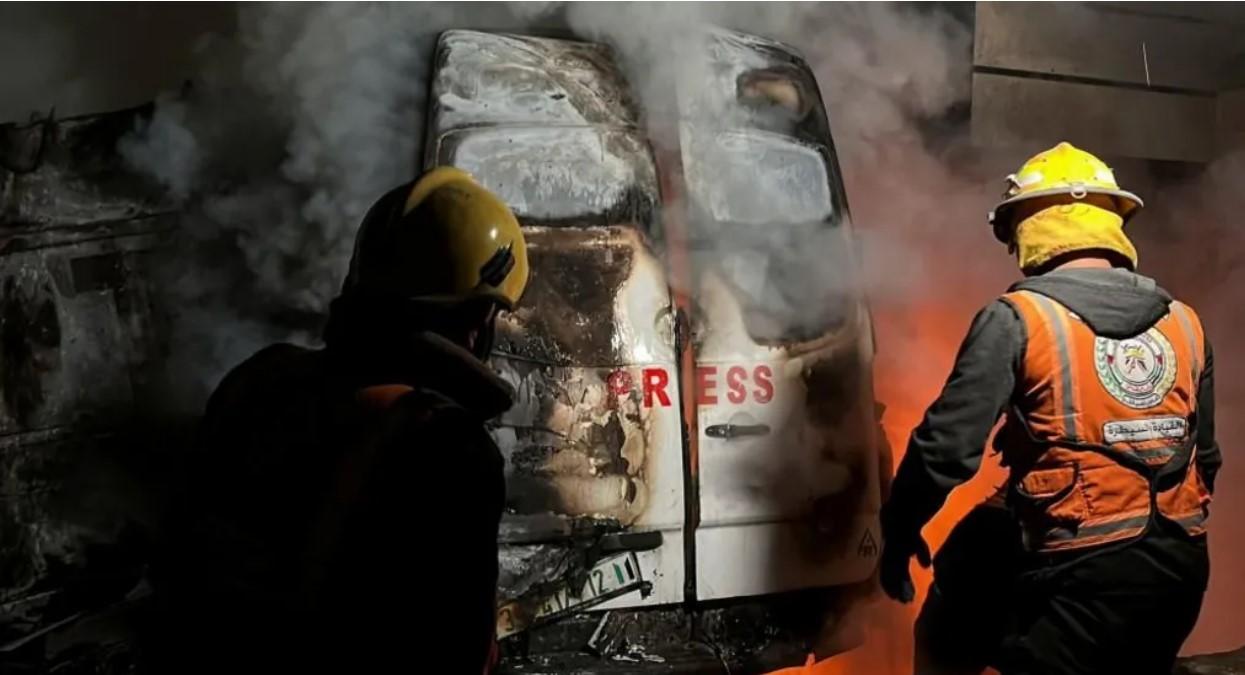 Five Gaza journalists killed in Israeli strike