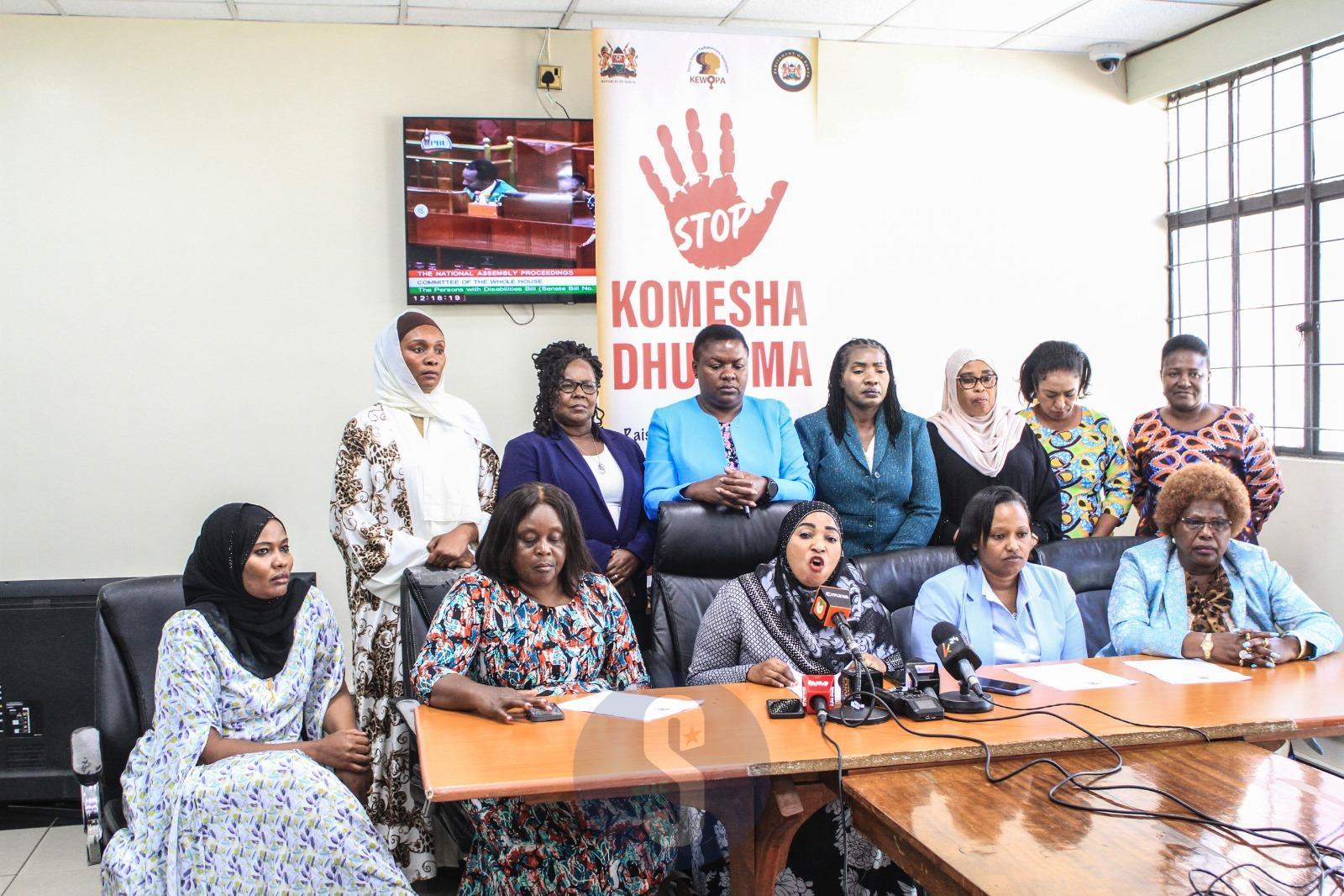 'Komesha Dhuluma' : Women MPs launch campaign to fight GBV