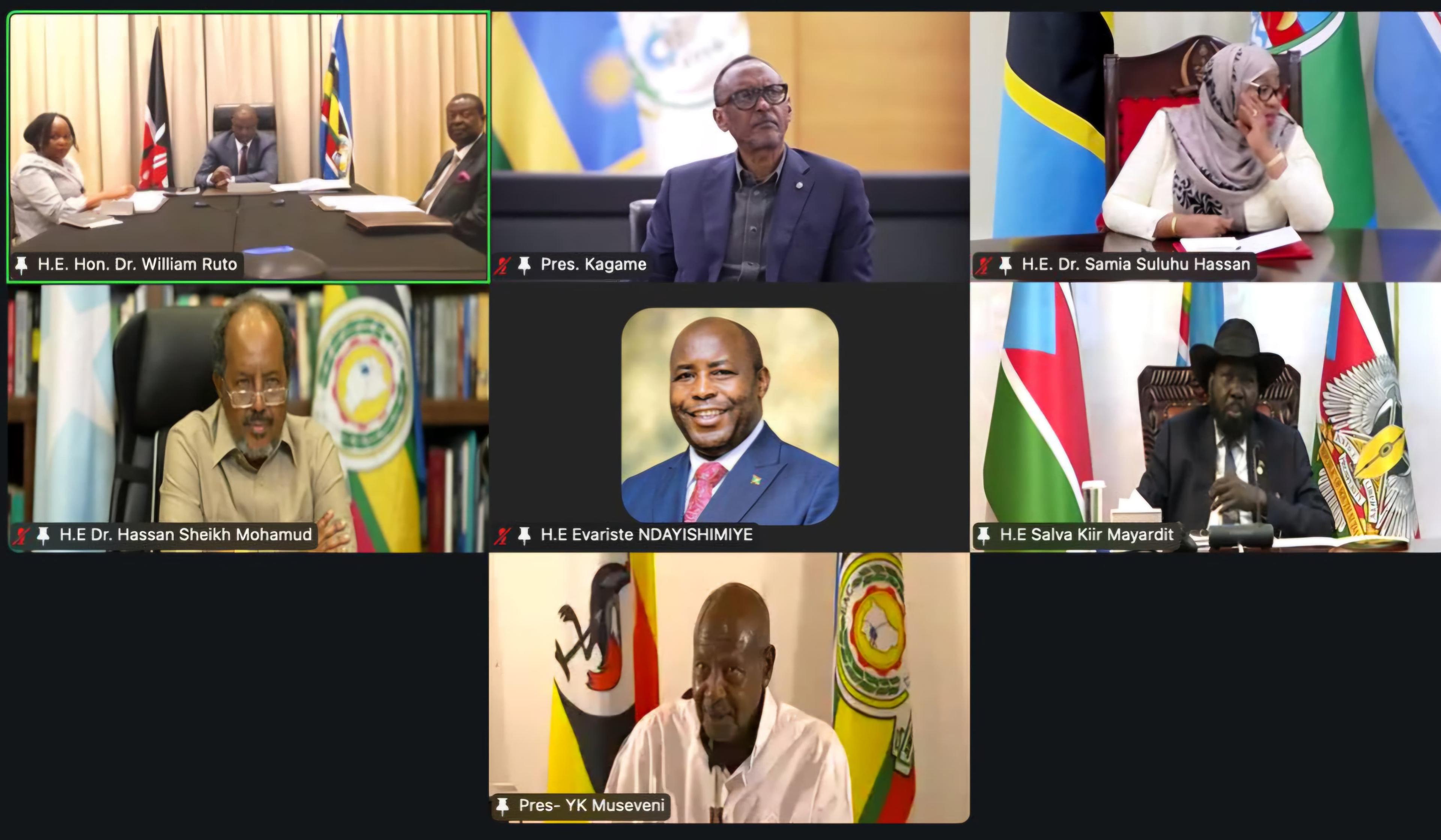 EAC leaders call for ceasefire, embassies's protection in DRC