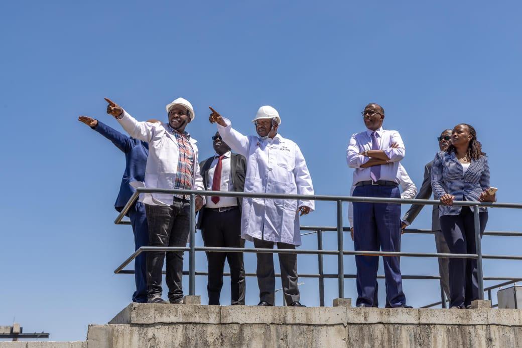 [PHOTOS] Kindiki inspects ongoing works at Kenya Leather Industrial Park