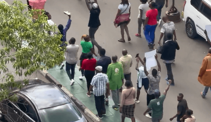 City hawkers protest against order to keep off CBD