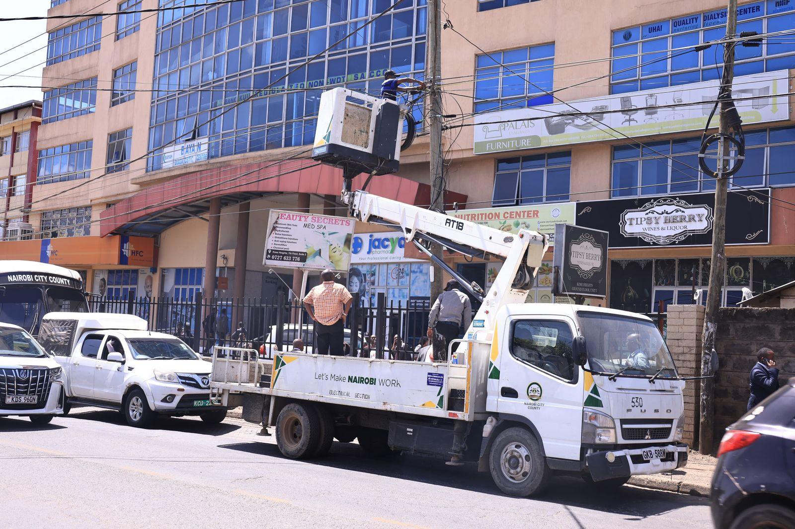 Nairobi County launches cracks down on fiber optic lines