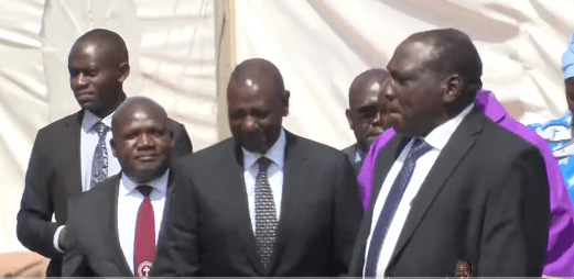 Ruto attends burial of Malava MP Malulu Injendi