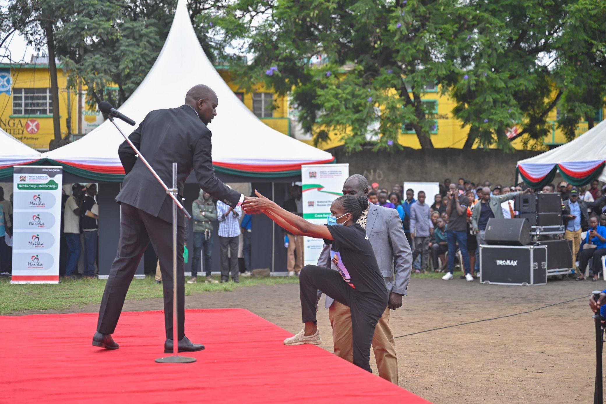 Mother storms stage, disrupts Murkomen’s speech