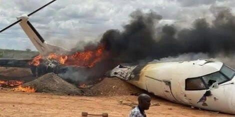 5 crew members dead as Kenyan plane crashes