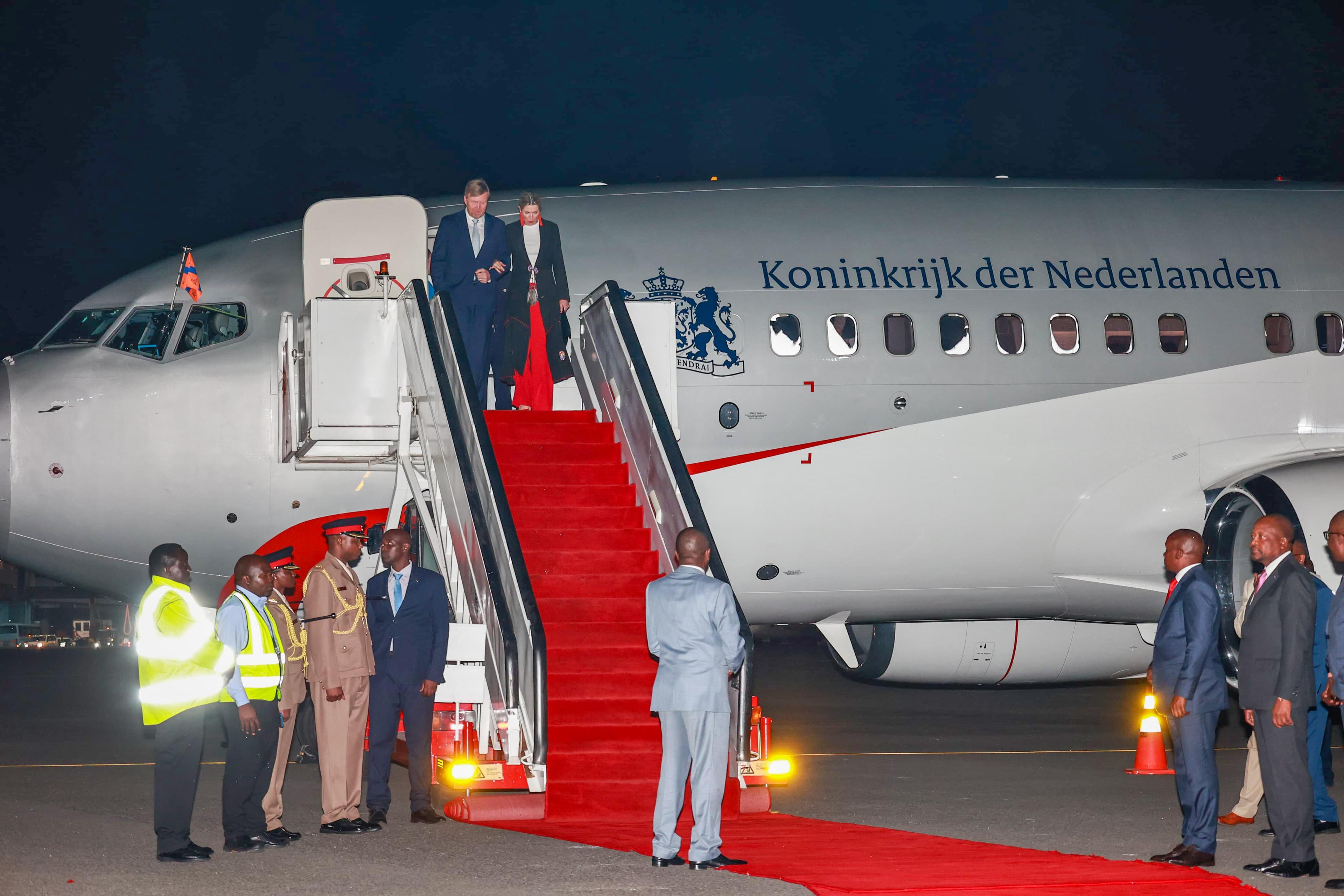 King Willem-Alexander, Queen Maxim arrive in Kenya