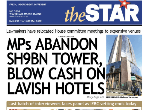 News Brief: MPs abandon Bunge Tower, blow cash on lavish hotels