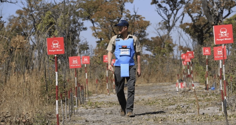 Harry in Diana's footsteps with landmine walk in Angola