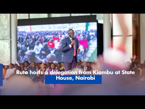 Ruto hosts a delegation from Kiambu at State House, Nairobi