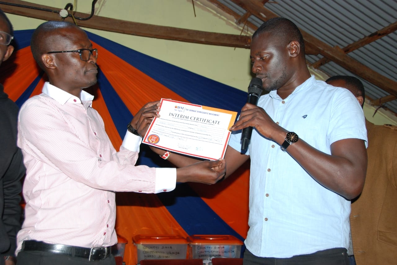 Moses Omondi clinches ODM ticket for Ugunja by-election