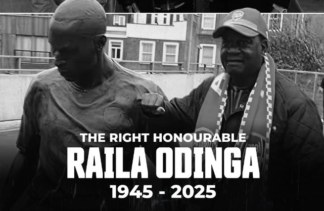 Global Arsenal fan club AFTV celebrates Raila