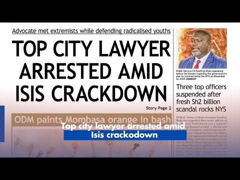 NEWS BRIEF:Top city lawyer arrested amid Isis crackodown